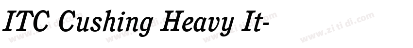 ITC Cushing Heavy It字体转换